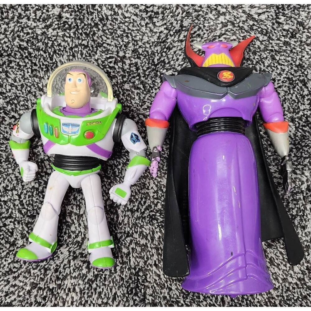 Buzz Lightyear and Zorg Action Figures- Toy Story #A81